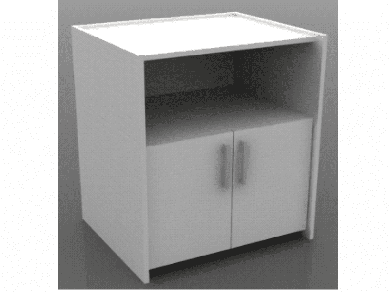 Mueble de melamina porta impresoras - Muebles de melamina